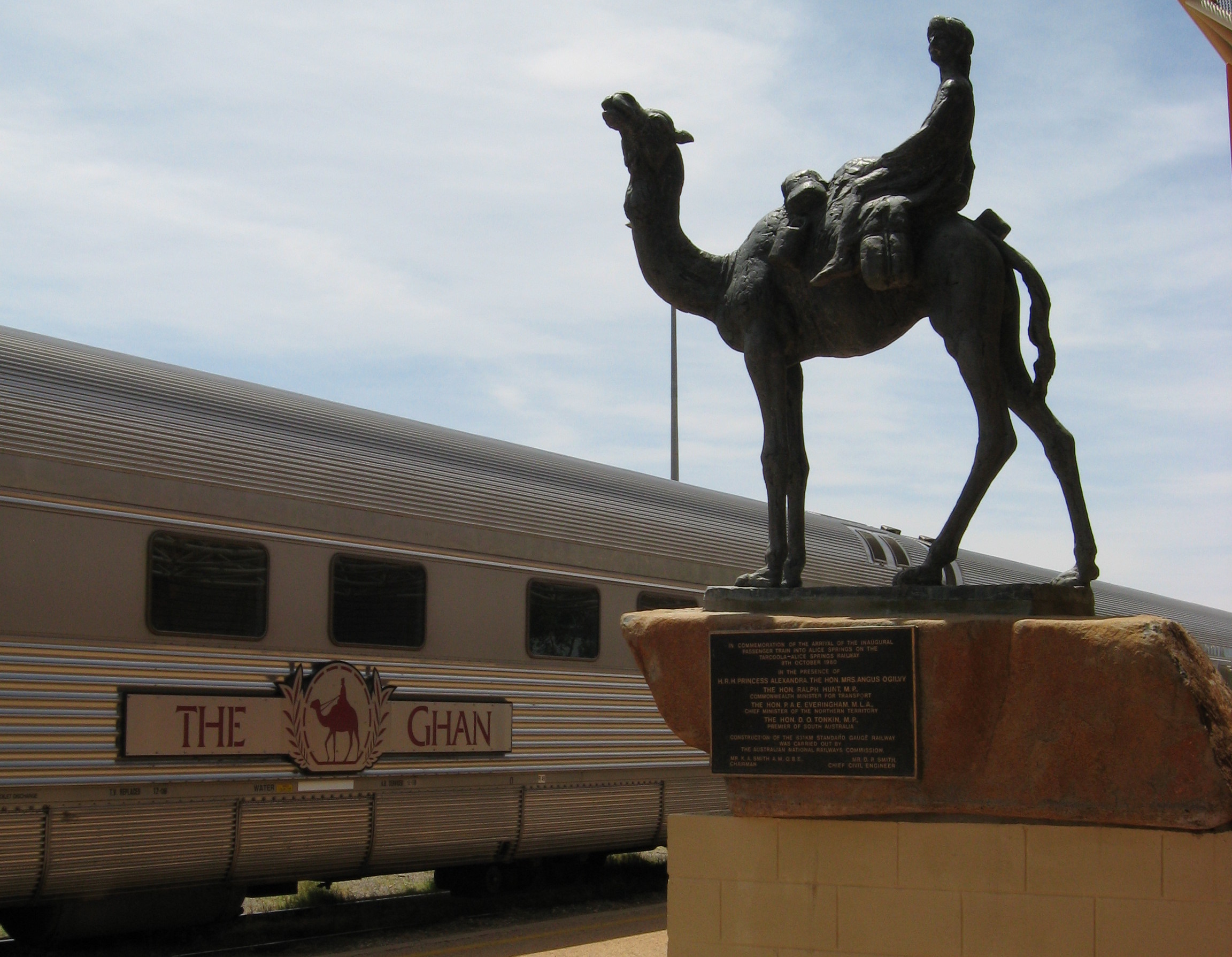 Darwin to Adelaide on The Ghan.